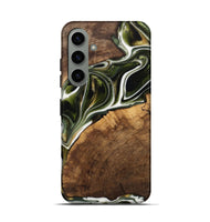 Galaxy S24 Wood Live Edge Phone Case - Leigha (Black & White, 741935)