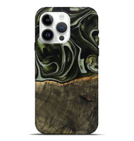 iPhone 15 Pro Max Wood Live Edge Phone Case - Tonye (Green, 741937)