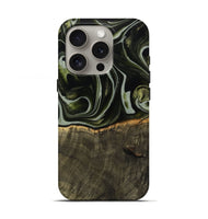 iPhone 16 Pro Wood Live Edge Phone Case - Tonye (Green, 741937)