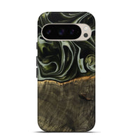 Pixel 9 Pro Wood Live Edge Phone Case - Tonye (Green, 741937)