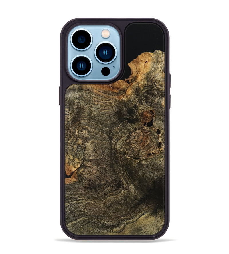 iPhone 14 Pro Max Wood Phone Case - Hazem (Wood Burl, 741940)