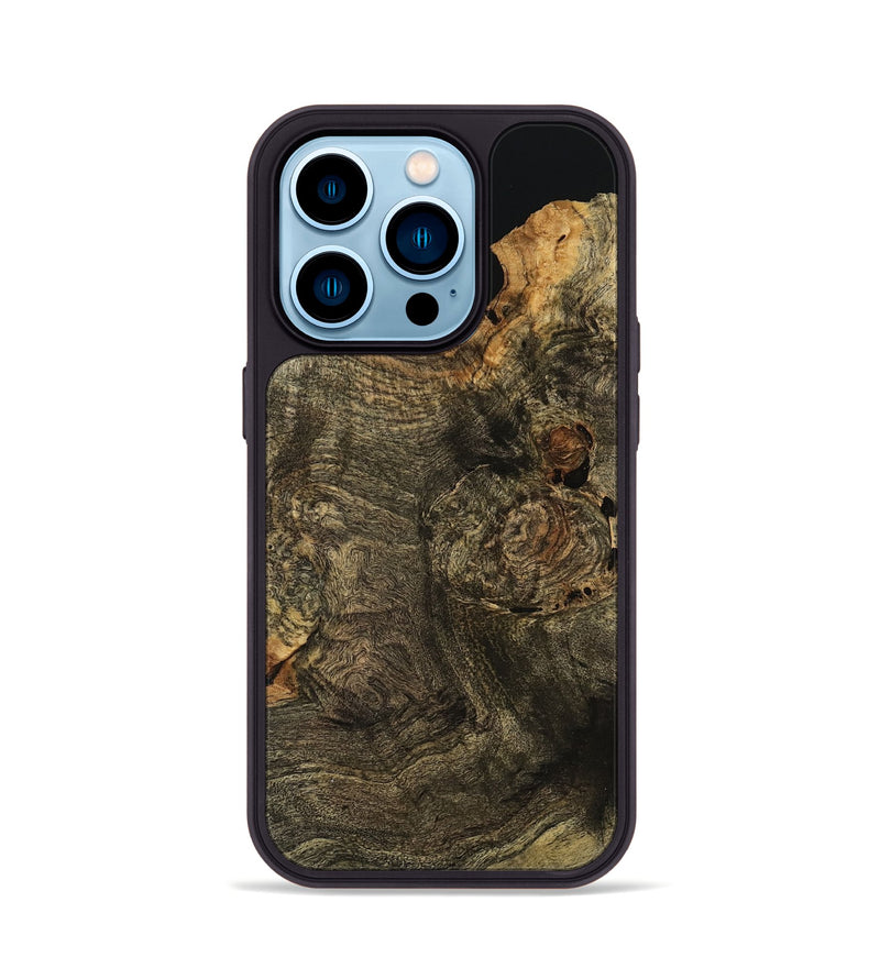 iPhone 14 Pro Wood Phone Case - Hazem (Wood Burl, 741940)