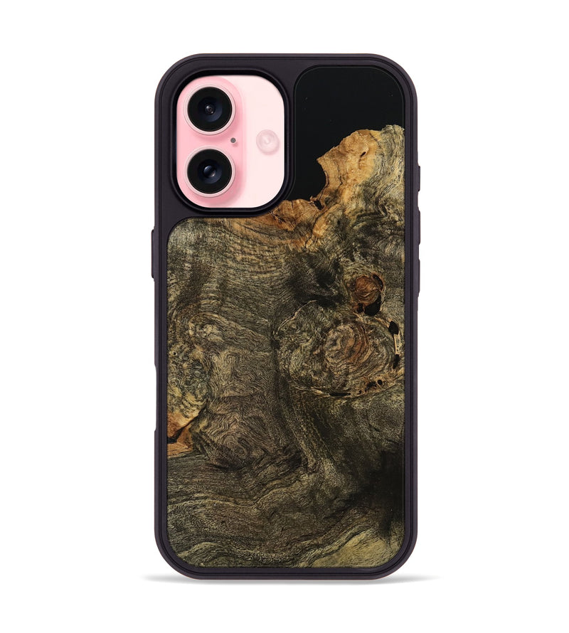 iPhone 16 Wood Phone Case - Hazem (Wood Burl, 741940)