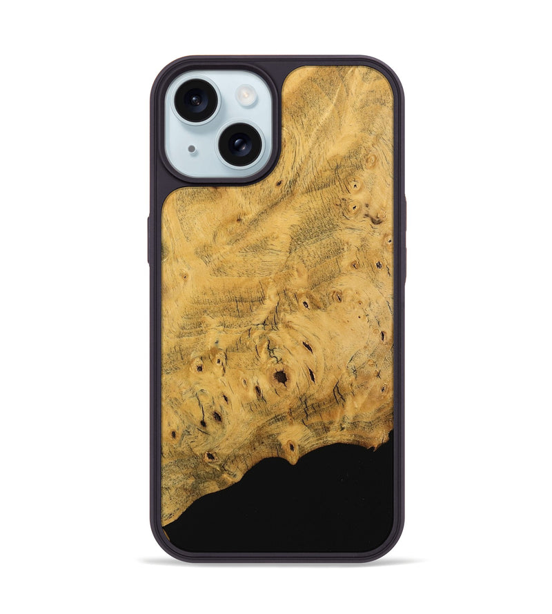 iPhone 15 Wood Phone Case - Ilka (Wood Burl, 741941)