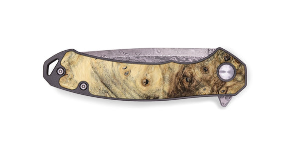 EDC Wood Pocket Knife - Cubical (Wood Burl, 741942)