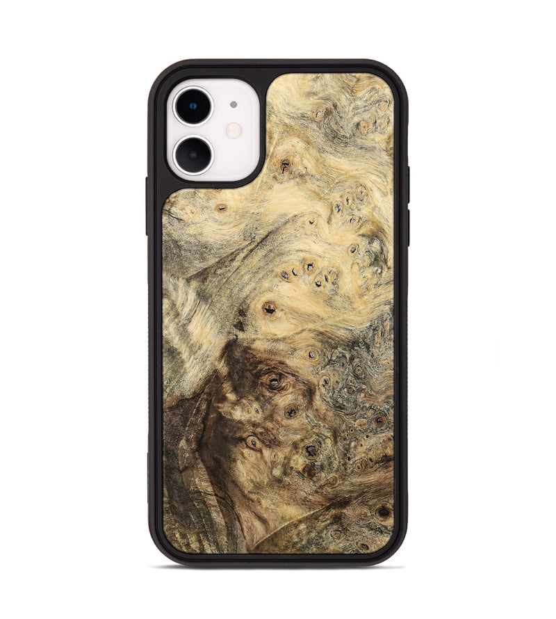 iPhone 11 Wood Phone Case - Cubical (Wood Burl, 741942)