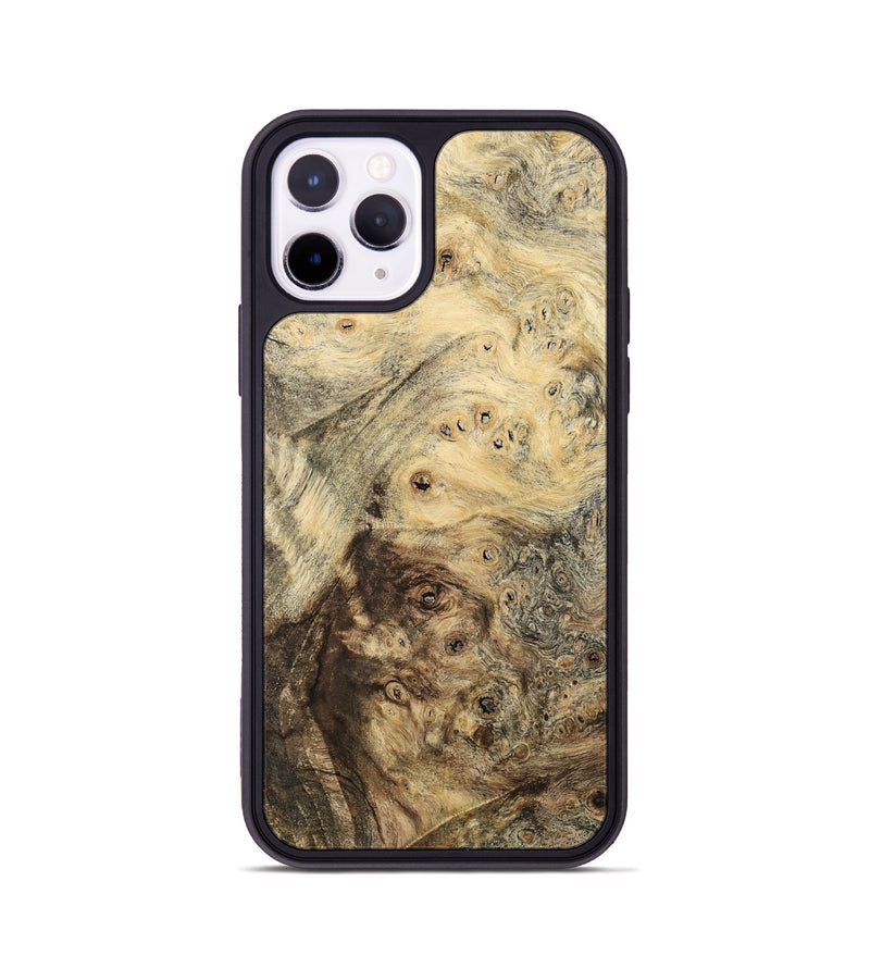 iPhone 11 Pro Wood Phone Case - Cubical (Wood Burl, 741942)