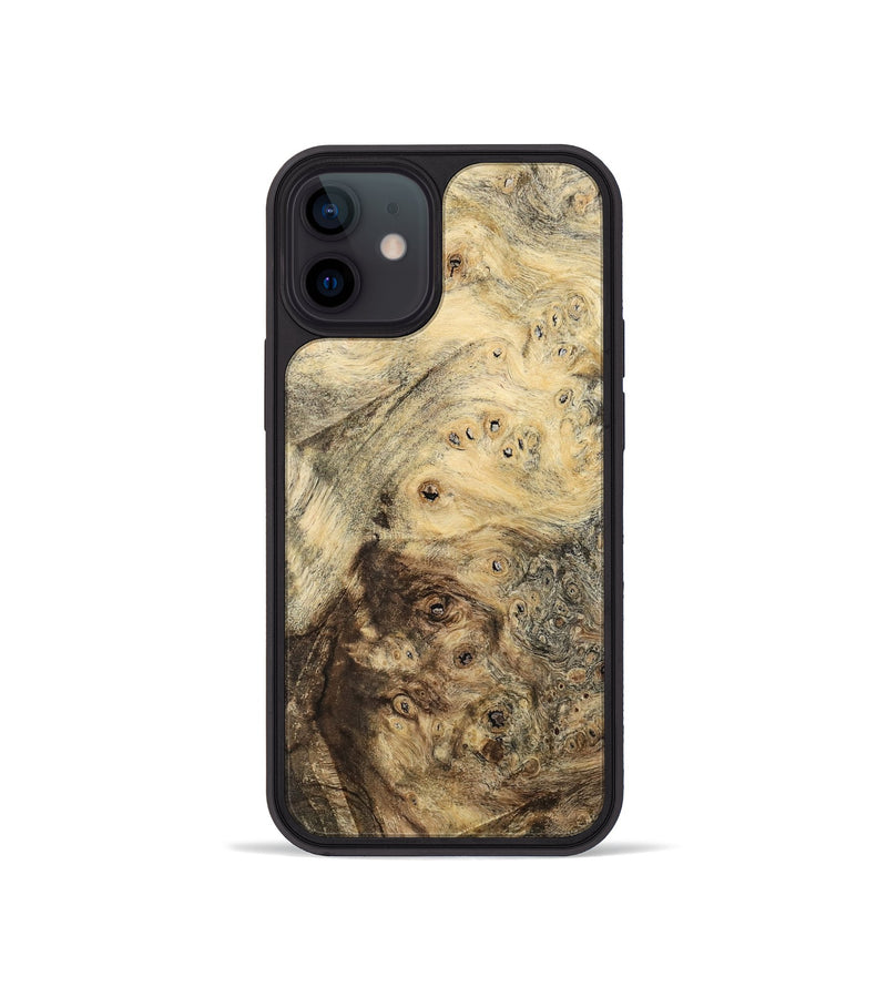 iPhone 12 mini Wood Phone Case - Cubical (Wood Burl, 741942)