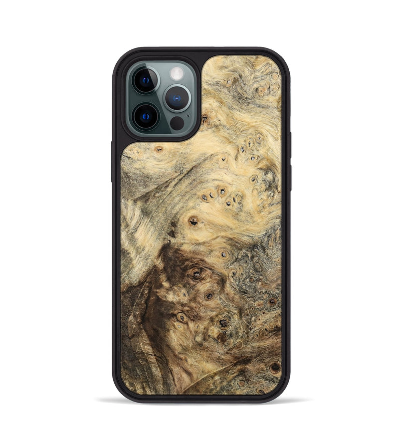 iPhone 12 Pro Wood Phone Case - Cubical (Wood Burl, 741942)