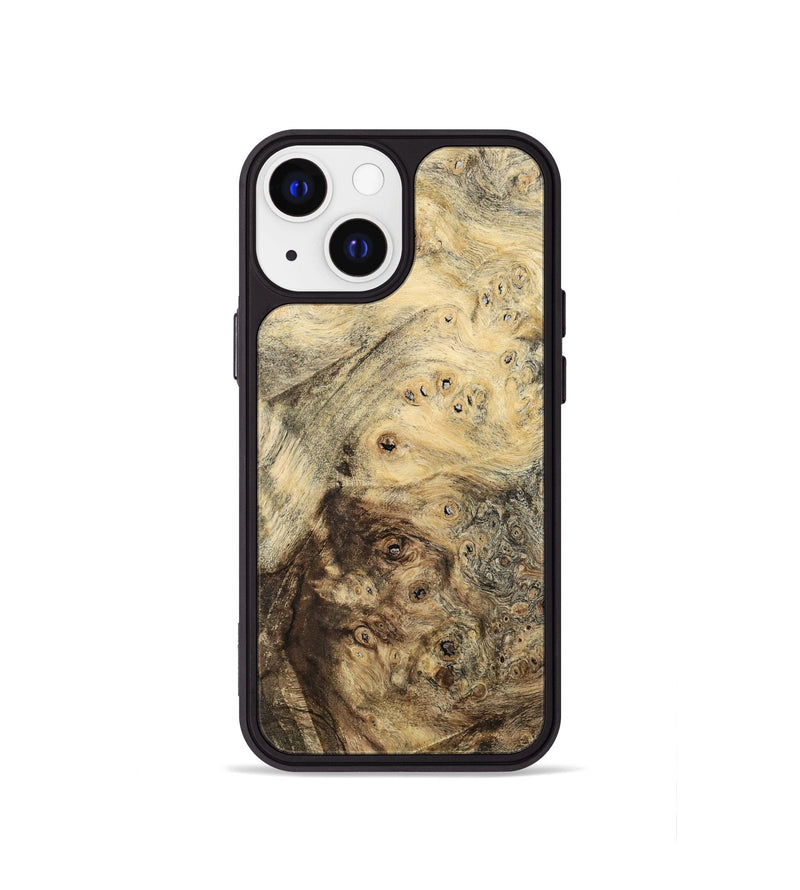 iPhone 13 mini Wood Phone Case - Cubical (Wood Burl, 741942)