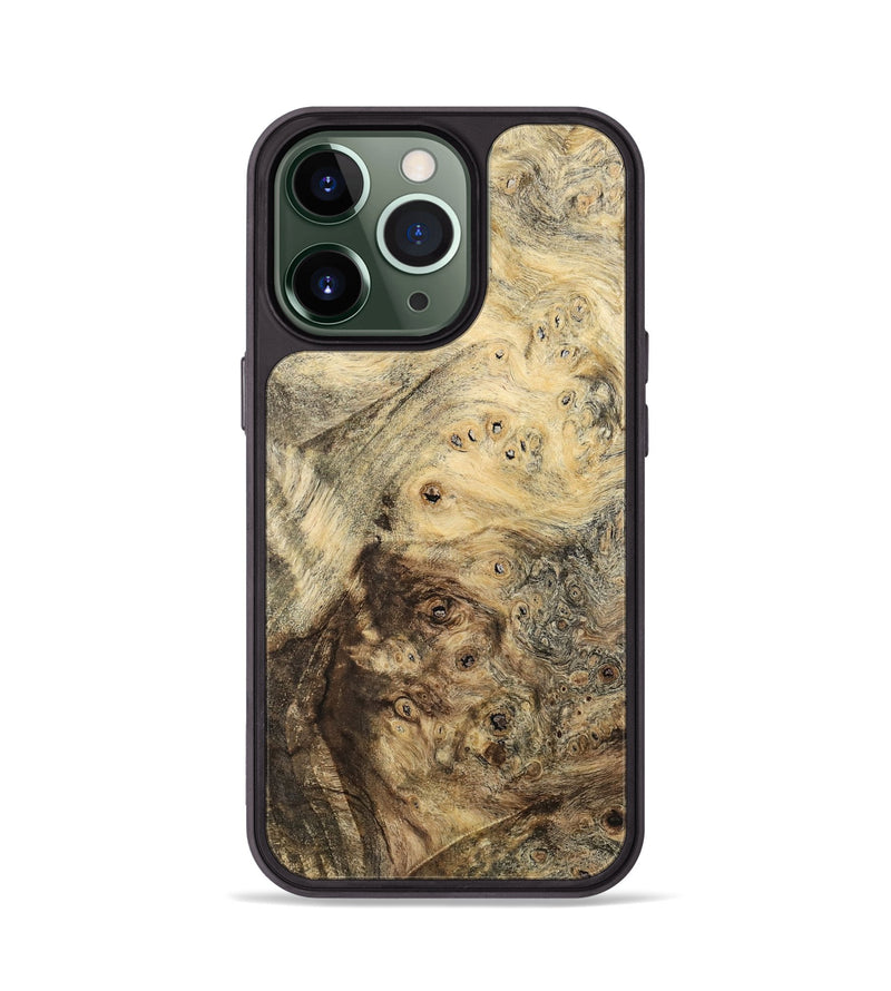 iPhone 13 Pro Wood Phone Case - Cubical (Wood Burl, 741942)