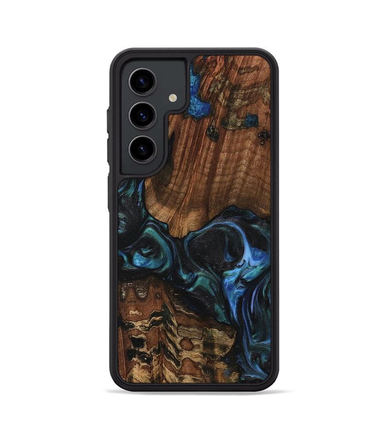 Galaxy S24 Wood Phone Case - Inessa (Blue, 741943)