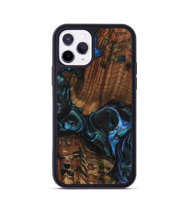 iPhone 11 Pro Wood Phone Case - Inessa (Blue, 741943)