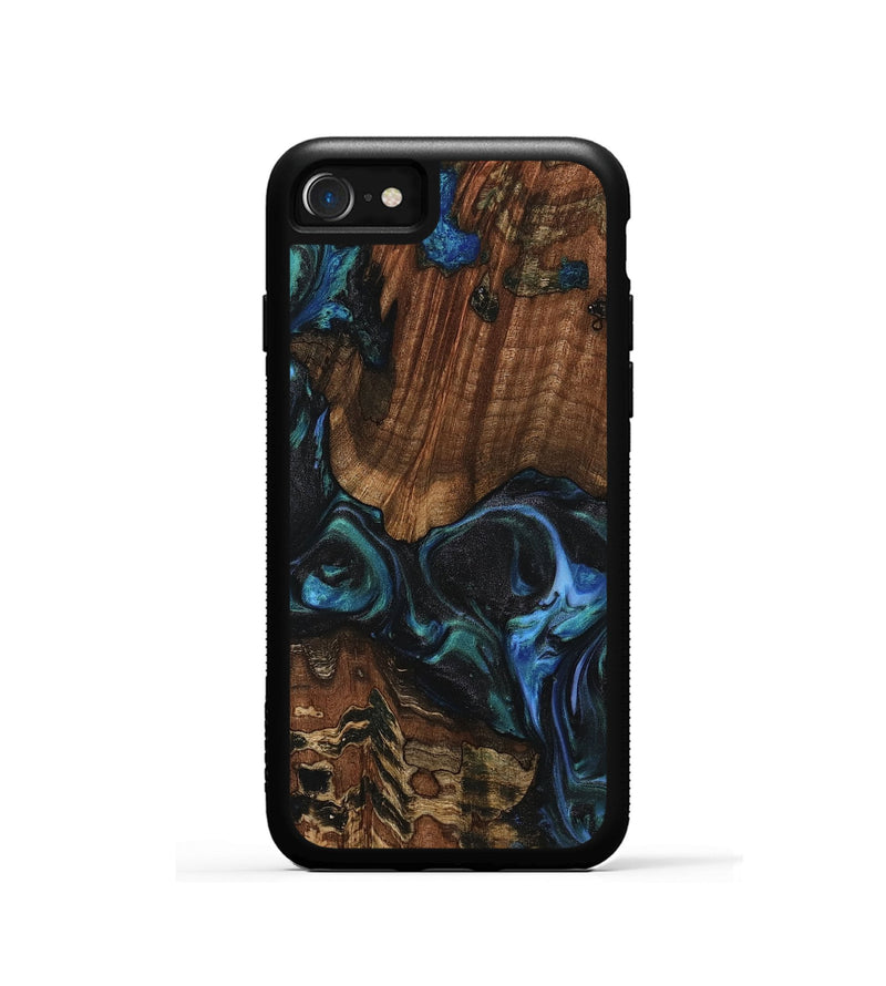 iPhone SE Wood Phone Case - Inessa (Blue, 741943)