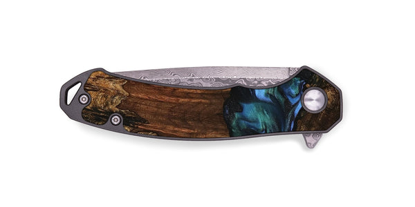 EDC Wood Pocket Knife - Moyra (Blue, 741944)