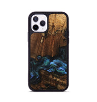 iPhone 11 Pro Wood Phone Case - Moyra (Blue, 741944)