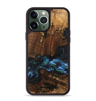 iPhone 13 Pro Max Wood Phone Case - Moyra (Blue, 741944)