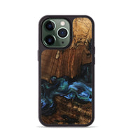 iPhone 13 Pro Wood Phone Case - Moyra (Blue, 741944)