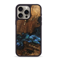 iPhone 15 Pro Max Wood Phone Case - Moyra (Blue, 741944)