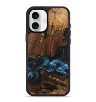 iPhone 16 Plus Wood Phone Case - Moyra (Blue, 741944)