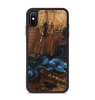 iPhone Xs Max Wood Phone Case - Moyra (Blue, 741944)