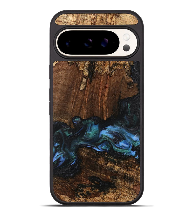 Pixel 9 Pro XL Wood Phone Case - Moyra (Blue, 741944)