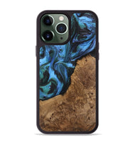 iPhone 13 Pro Max Wood Phone Case - Lila (Blue, 741945)