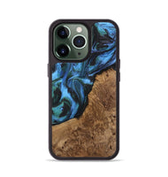 iPhone 13 Pro Wood Phone Case - Lila (Blue, 741945)