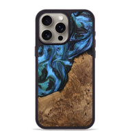 iPhone 15 Pro Max Wood Phone Case - Lila (Blue, 741945)