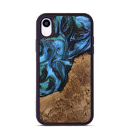 iPhone Xr Wood Phone Case - Lila (Blue, 741945)