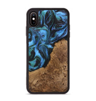 iPhone Xs Max Wood Phone Case - Lila (Blue, 741945)