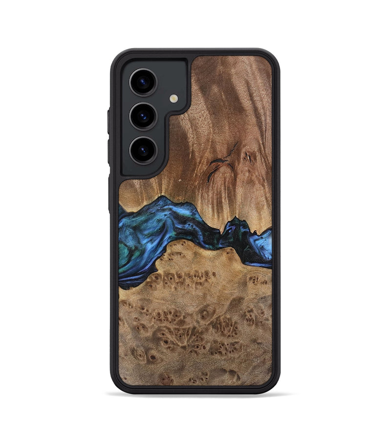 Galaxy S24 Wood Phone Case - Wilburn (Blue, 741946)