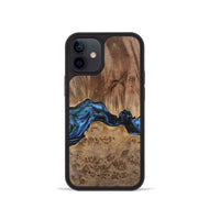 iPhone 12 mini Wood Phone Case - Wilburn (Blue, 741946)