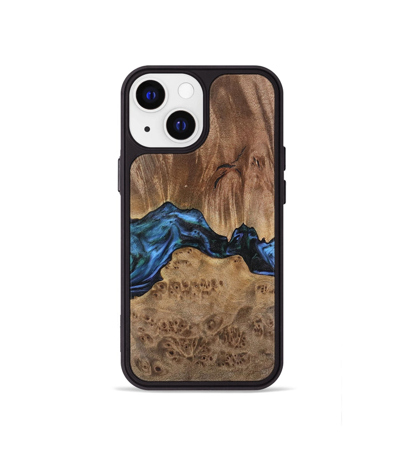 iPhone 13 mini Wood Phone Case - Wilburn (Blue, 741946)