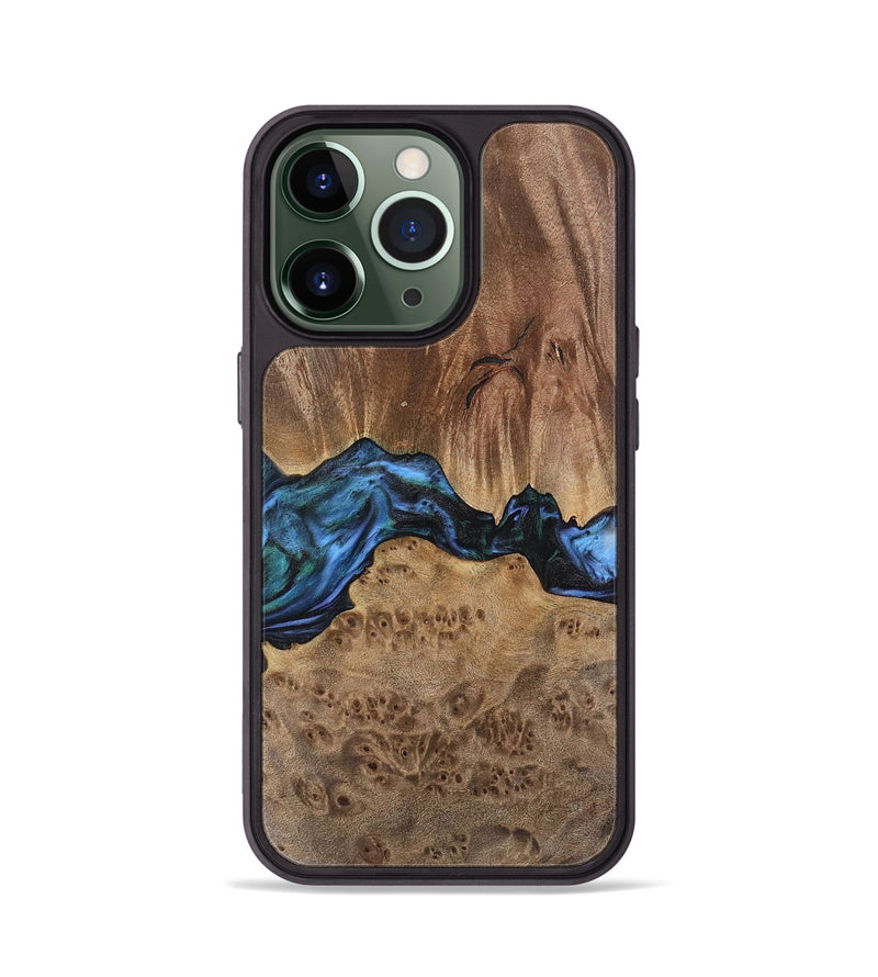 iPhone 13 Pro Wood Phone Case - Wilburn (Blue, 741946)