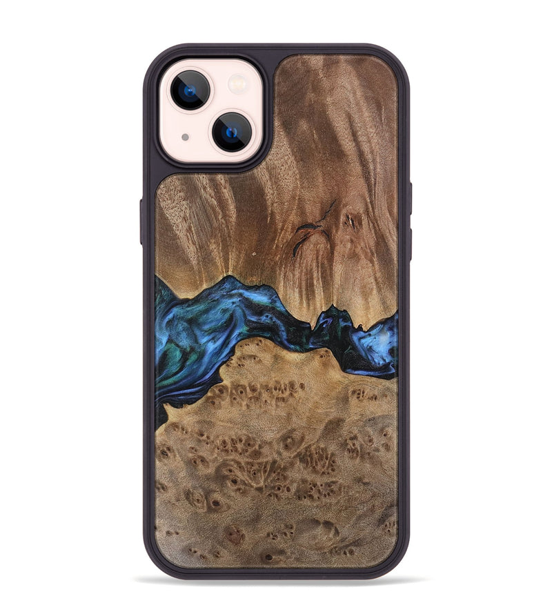 iPhone 14 Plus Wood Phone Case - Wilburn (Blue, 741946)