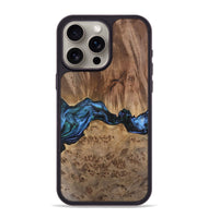 iPhone 15 Pro Max Wood Phone Case - Wilburn (Blue, 741946)