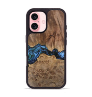 iPhone 16 Wood Phone Case - Wilburn (Blue, 741946)