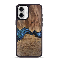 iPhone 16 Plus Wood Phone Case - Wilburn (Blue, 741946)