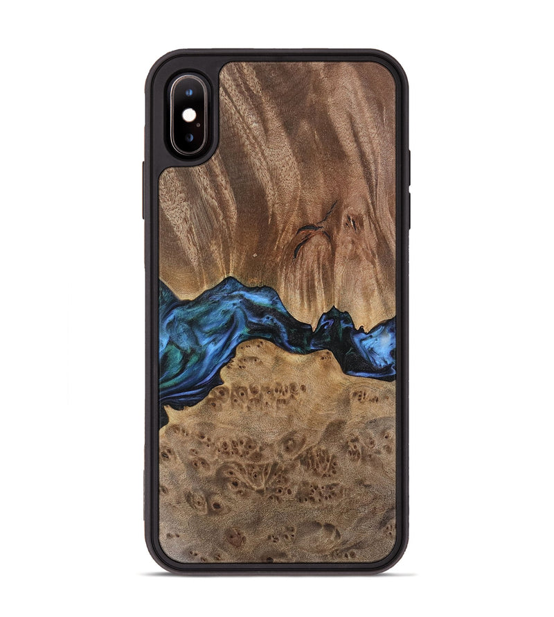 iPhone Xs Max Wood Phone Case - Wilburn (Blue, 741946)