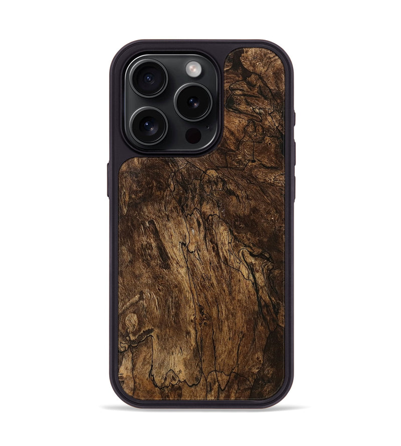 iPhone 15 Pro Wood Phone Case - Armin (Wood Burl, 741949)