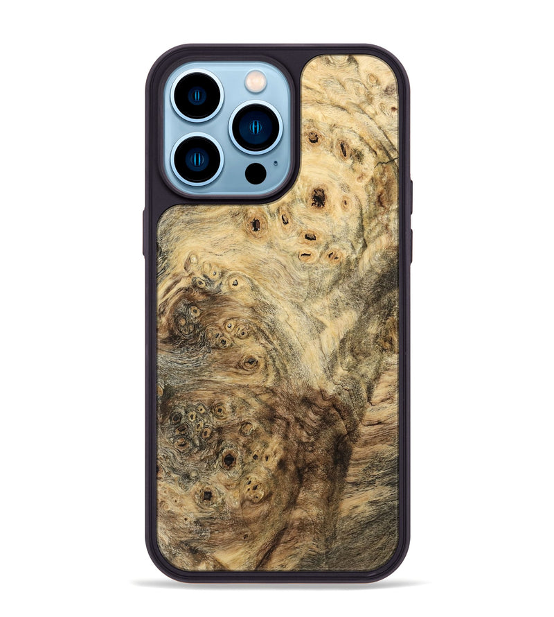 iPhone 14 Pro Max Wood Phone Case - Kelli (Wood Burl, 741950)