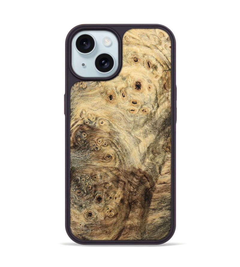 iPhone 15 Wood Phone Case - Kelli (Wood Burl, 741950)