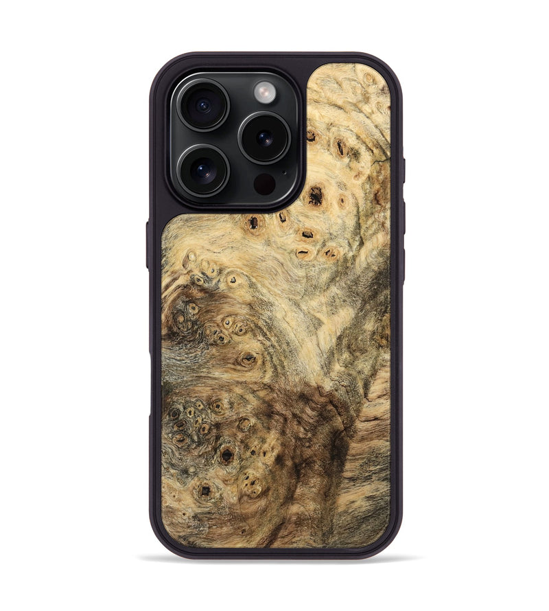 iPhone 16 Pro Wood Phone Case - Kelli (Wood Burl, 741950)