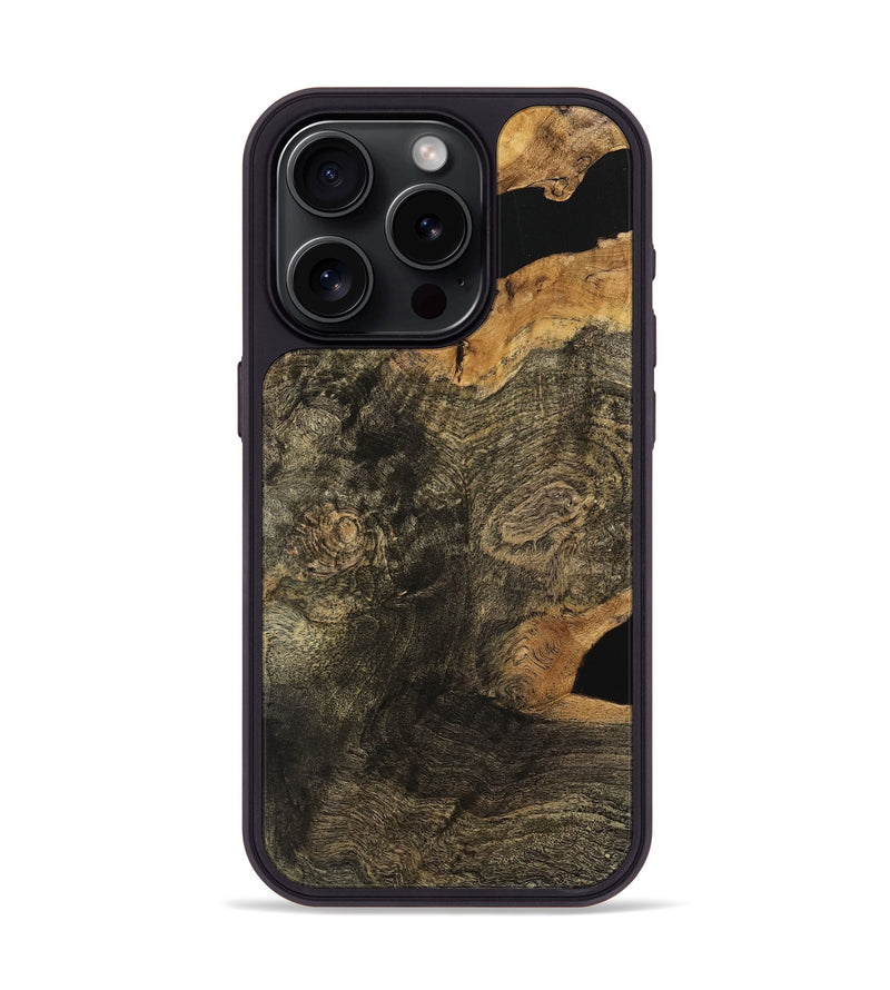 iPhone 15 Pro Wood Phone Case - Danila (Wood Burl, 741951)