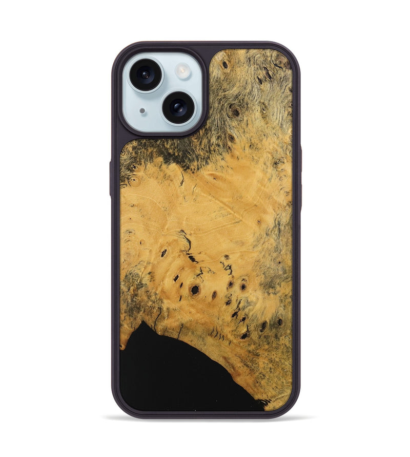 iPhone 15 Wood Phone Case - Shouli (Wood Burl, 741962)