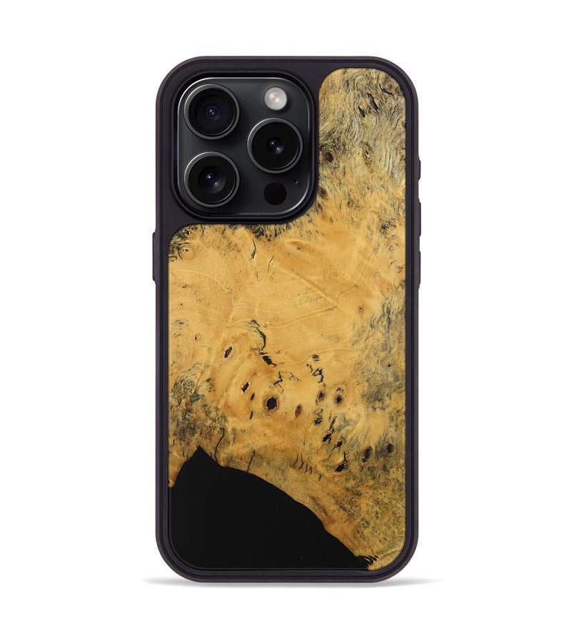 iPhone 15 Pro Wood Phone Case - Shouli (Wood Burl, 741962)