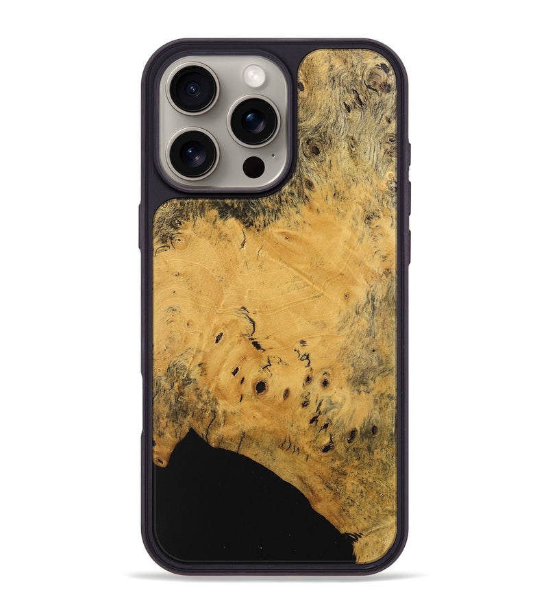 iPhone 16 Pro Max Wood Phone Case - Shouli (Wood Burl, 741962)