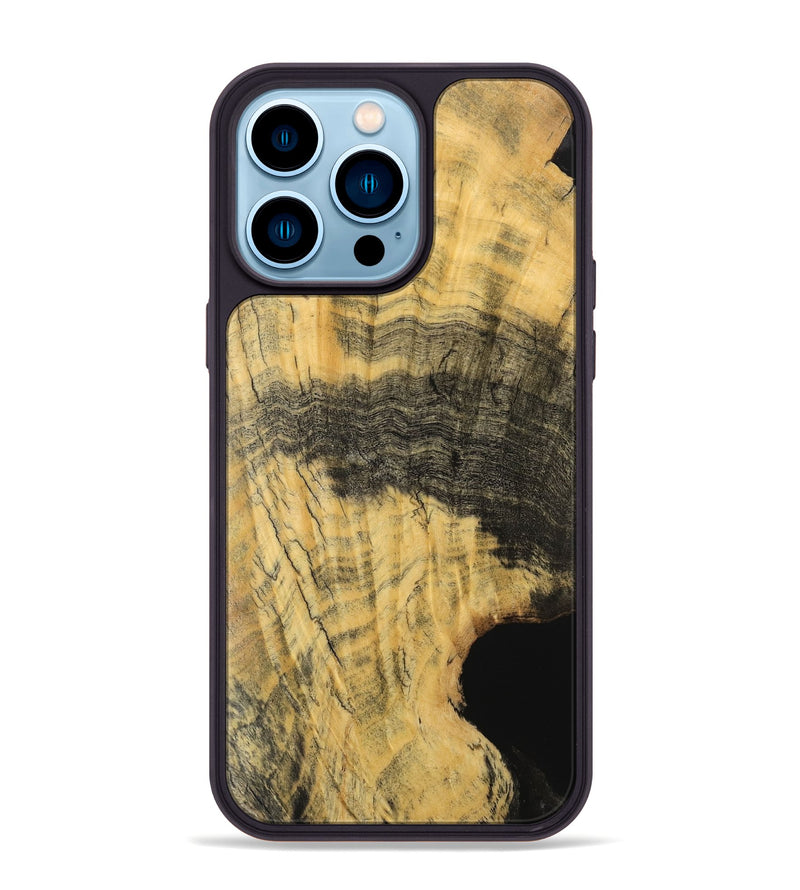 iPhone 14 Pro Max Wood Phone Case - Mindy (Wood Burl, 741965)