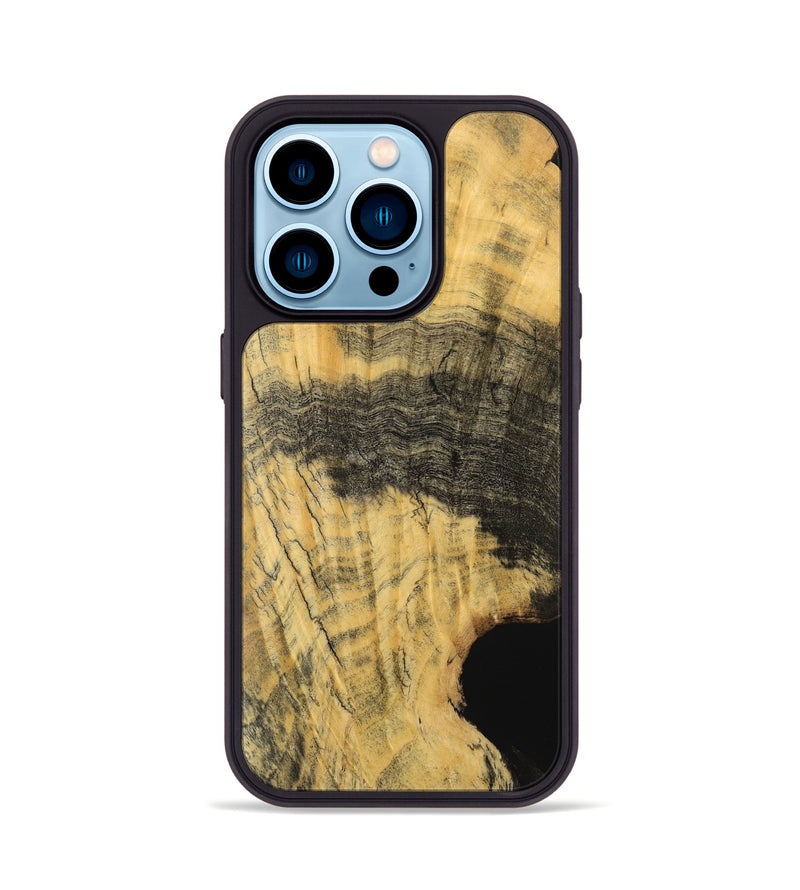 iPhone 14 Pro Wood Phone Case - Mindy (Wood Burl, 741965)